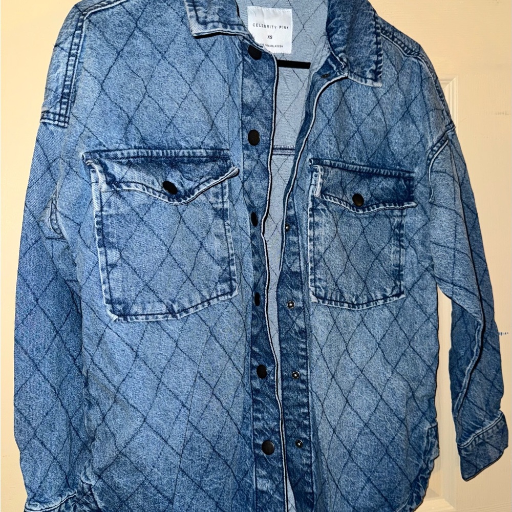 Citizens Of Humanity Quilted Blue Denim Jacket